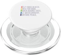 HUMAN - Equality Human rights LGBTQIA Pride Love BLM PopSockets PopGrip for MagSafe