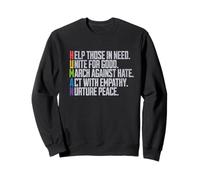 HUMAN - Equality Human rights LGBTQIA Pride Love BLM Sweatshirt