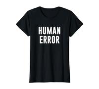 Human Error Value Graphic T-Shirt, Women, Black, XL