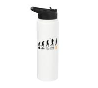 Human Evaluation Bitcoin Cryptocurrency, Digital Crypto Nerd Stainless Steel Insulated Water Bottle