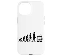 Human Evolution To 3D Printer Maker Humor Printing Lover Art Case for iPhone 15