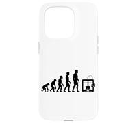 Human Evolution To 3D Printer Maker Humor Printing Lover Art Case for iPhone 15 Pro
