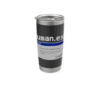 Human.exe Has Stopped Working Funny Retro Computer Humor Stainless Steel Insulated Tumbler
