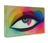 Human Eye Canvas Wall Art Print 30x20 Inch
