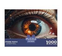 Human Eye Close Up 1000 Piece Jigsaw Puzzle Paper for Adults Fantasy Visual Style Puzzle Game for Family Stress Relief Decoration 38x26cm/1000pcs