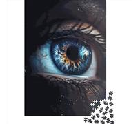 Human Eye Jigsaw Puzzles Puzzle for Adults Kids. 1000 Piece Impossible Challenge Toy Educational Games Home Decoration for Educational Games Gifts 1000pcs (38x26cm)