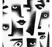 Human Face Abstract Peel and Stick Wallpaper 3D Printed Hand-Painted Art for Boys Girls Teen Bedroom Living Room Kitchen Removable Decor Wall Mural Paper 17.3"x393"