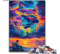 Human Face Color Cloud Jigsaw Puzzles for Adults 1000 Piece Puzzle, Brain Intelligence Challenge Addictive Toys for Home Decoration (26x38cm)
