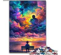 Human Face Color Cloud Jigsaw Puzzles for Adults, Pattern Assembly Deal As Gifts for The Whole Family Suitable for And 14 26x38cm