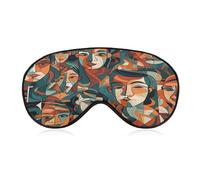 Human Face Pattern Sleep Mask Eye Mask Travel Eye Cover