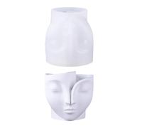 Human Face Shape Silicone Mold Flower Pots Moulds Resin Craft Moulds Concrete Planter Molds Jewelry Making Supplies Concrete Flowerpot Mold