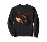 Human fist dog paw Dachshund Sweatshirt