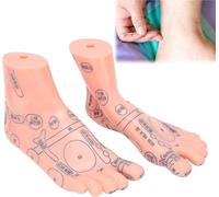 Human Foot Acupuncture Teaching aids Pressure Point Massage Tools, Foot Acupuncture Model, Clear Distribution of Acupuncture Points, for Study Teaching Display.