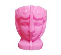 Human for Head Gypsum Silicone Mold Succulents Concrete Flower Pot Vase Plaster Cement Clay Pen Holder MOL Gypsum Silicone Mold
