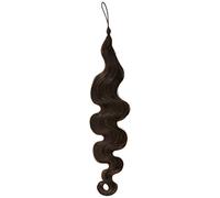 Human Hair Addition Softwave 18" Colour 1B - Natural Black (Versatile Ponytail and Braid Hair Switch)