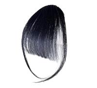 Human Hair Bangs Clip On Temple Hairpiece Thinning Hair Coverage Daily Wear