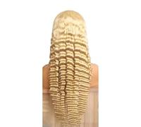 Human Hair Blonde Deep Wave HD Lace Front Wigs 250 Density Pre Plucked for Women Beautiful(30inches)