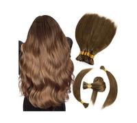 Human Hair Bulk for Braiding 6# Chestnut Brown Silky Straight Bulk Crochet Hair Extension(16 Inch)