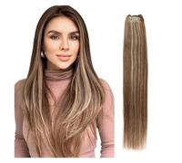 Human Hair Bundles Brazilian Straight Hair Weave Bundles 14"-28" Hight Ratio Remy Hair Extensions 100g/pc Hair Extensions(Size:1Pcs/Lot,Color:P4-18-613_26INCHES)