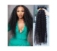 Human Hair Bundles Deep Wave Human Hair Bundles Brazilian Curly Remy Hair Weave 1 3 Bundles Double Weft Unprocessed Wet and Wavy Hair Extensions Hair Extension(28 28 28)