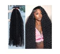 Human Hair Bundles Loose Deep Wave Bundles 8-40Inch Long Curly Brazilian Remy Hair Weave Double Weft Bundles Hair Extension(16 18 20 22)