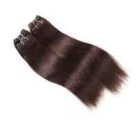Human Hair Bundles Straight Hair 4 Bundles Deal 190 Grams Per Packet Human Hair Remy Extension Wear and Go(Dark Brown,10 10 12 12)