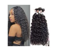 Human Hair Bundles Water Wave Bundles Brazilian Virgin Human Hair 8-32 Inch Wet And Wavy Curly Hair Extensions Hair Extension(26 28 30)
