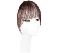 Human Hair CC Bangs Clip In Natural Black(Dark Brown)