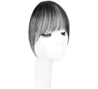 Human Hair CC Bangs Clip In Natural Black(Natural Black)