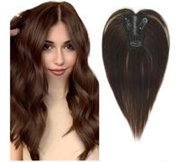 Human Hair Extension Piece 25cm Natural Black Blend(6A)