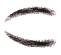 Human Hair Eyebrows - 1 Pair Reusable Fake Lace Brows, Breathable Brow Extensions | Real Hair Crochet Eyebrow Set, Real Hair Lace Brows Natural-Looking Eyebrows for Holiday Makeup