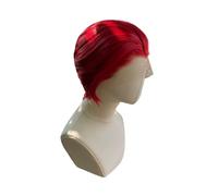 Human Hair Light Red Short Bob Cut Synthetic Lace Front Wig Cosplay 13x4 Wigs 150%