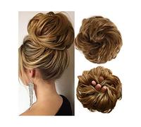 Human Hair Messy Buns 1PCS Synthetic Messy Hair Bun Hair Piece Hair Extension Thick Wavy Ponytail Chignon Hairpieces for Women Girls Tousled Updo Scrunchie Bun Hair Piece(6)
