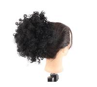 Human Hair Messy Buns Bun Synthetic Hair Pieces Bun Extensions for Black Women Synthetic Afro Puff Drawstring Ponytail Extension Short Afro Kinky Curly Hair Bun Hair Piece (Color : FB12-2)
