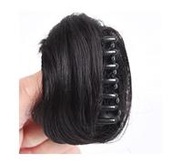 Human Hair Messy Buns Claw Clip in Hair Bun Synthetic Messy Bun Hair Piece Wavy Curly Chignon Extensions Tousled Updo Hair Buns Claw Clip Ponytail Hairpieces For Women Bun Hair Piece(Dark Brown)