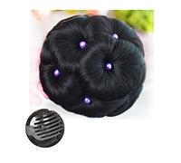 Human Hair Messy Buns Hair Chignon Pony Tail Bun Artificial Synthetic Tress Claw In Ponytail Hair Extension Women's Hairpiece Ponytails Curly Scrunchy Chignon Bun Hair Piece(ZZ618-2-Z)