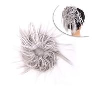 Human Hair Messy Buns Messy Bun Hair Piece Hair Extension with Elastic Rubber Band Synthetic Tousled Updo Wavy Bun Chignons Hairpiece Ponytail Extensions for Women Bun Hair Piece(0027)
