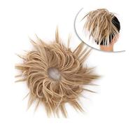 Human Hair Messy Buns Messy Bun Hair Piece Hair Extension with Elastic Rubber Band Synthetic Tousled Updo Wavy Bun Chignons Hairpiece Ponytail Extensions for Women Bun Hair Piece(0022)