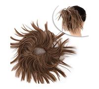 Human Hair Messy Buns Messy Bun Hair Piece Hair Extension with Elastic Rubber Band Synthetic Tousled Updo Wavy Bun Chignons Hairpiece Ponytail Extensions for Women Bun Hair Piece(T1/35)