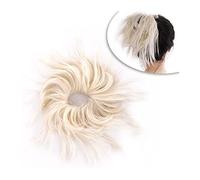 Human Hair Messy Buns Messy Bun Hair Piece Hair Extension with Elastic Rubber Band Synthetic Tousled Updo Wavy Bun Chignons Hairpiece Ponytail Extensions for Women Bun Hair Piece(#4)