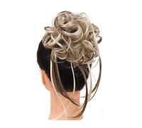 Human Hair Messy Buns Messy Bun Hair Piece Synthetic Tousled Updo Hair Buns Extension Elastic Hair Band Hair Pieces Curly Wave Hair Bun Scrunchie for Women Bun Hair Piece(205-18H613)