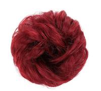 Human Hair Messy Buns Messy Bun Hair Pieces Extensions, Curly Wave Synthetic Chignon Hairpiece with Rubber Band, Donut Hair Bun Scrunchie for Women Girls Bun Hair Piece(101)