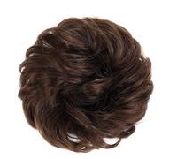 Human Hair Messy Buns Messy Bun Hair Pieces Extensions, Curly Wave Synthetic Chignon Hairpiece with Rubber Band, Donut Hair Bun Scrunchie for Women Girls Bun Hair Piece(8)