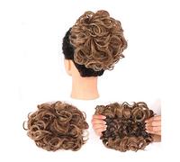 Human Hair Messy Buns Messy Curly Hair Bun Extensions Updo Hairpiece Chignons Easy Stretch Hair Combs Clip in Ponytail Extensions for Women Bun Hair Piece(Q8-12H24)