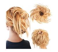 Human Hair Messy Buns Messy Hair Bun Hairpiece Tousled for Women Hair， Extension Ponytail Scrunchies with Elastic Rubber，Band Synthetic Ponytail Hairpiece Bun Hair Piece(Color:24#)
