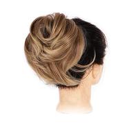 Human Hair Messy Buns Messy Hair Bun Ponytail Extension, Straight Synthetic Hairpiece Short Ponytail Bun Extensions Hair Accessories Elastic Scrunchie for Women Bun Hair Piece(WF-44)