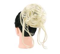 Human Hair Messy Buns Scrunchies with Elastic Hair Band for Women Messy Bun Hair Piece, Synthetic Long Tousled Hair Bun Extensions Wavy Hair，Ponytail Hairpieces Hair Bun Hair Piece(Color:613#)