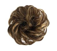 Human Hair Messy Buns Synthetic Curly Donut Chignon Hairpieces Elastic Hair Band Updo Chignon Fluffy Messy Scrunchies Hair Bun Ponytail Hair Extensions for Women Girls Kids(1/2Pcs) Bun Hair Piece(2 pc