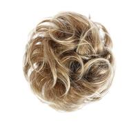 Human Hair Messy Buns Synthetic Curly Donut Chignon Hairpieces Elastic Hair Band Updo Chignon Fluffy Messy Scrunchies Hair Bun Ponytail Hair Extensions for Women Girls Kids(1/2Pcs) Bun Hair Piece(2 pc