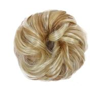 Human Hair Messy Buns Synthetic Curly Donut Chignon Hairpieces Elastic Hair Band Updo Chignon Fluffy Messy Scrunchies Hair Bun Ponytail Hair Extensions for Women Girls Kids(1/2Pcs) Bun Hair Piece(2 pc